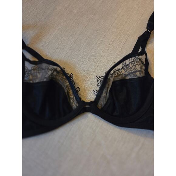 Playful Promises Wren Black Lace & Illusion Mesh Bra - Picture 10 of 11